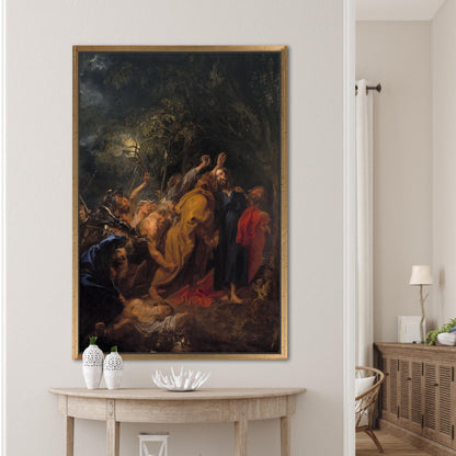 Betrayal Jesus Christ Oil Painting Canvas Print