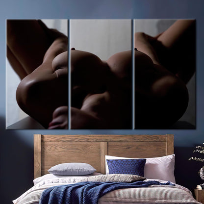 Nude Sensual Woman Sexy Naked Canvas Print