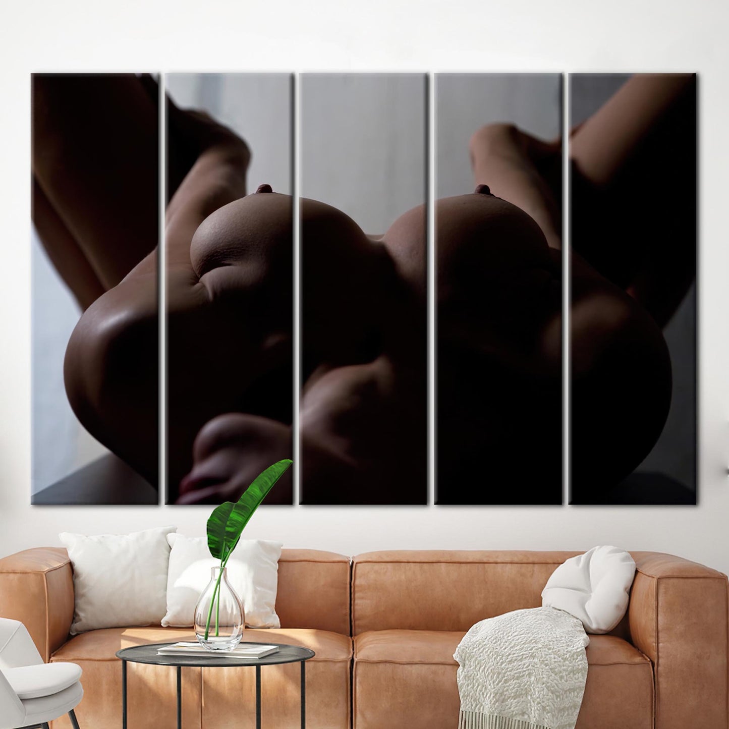 Nude Sensual Woman Sexy Naked Canvas Print