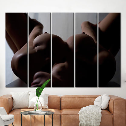 Nude Sensual Woman Sexy Naked Canvas Print