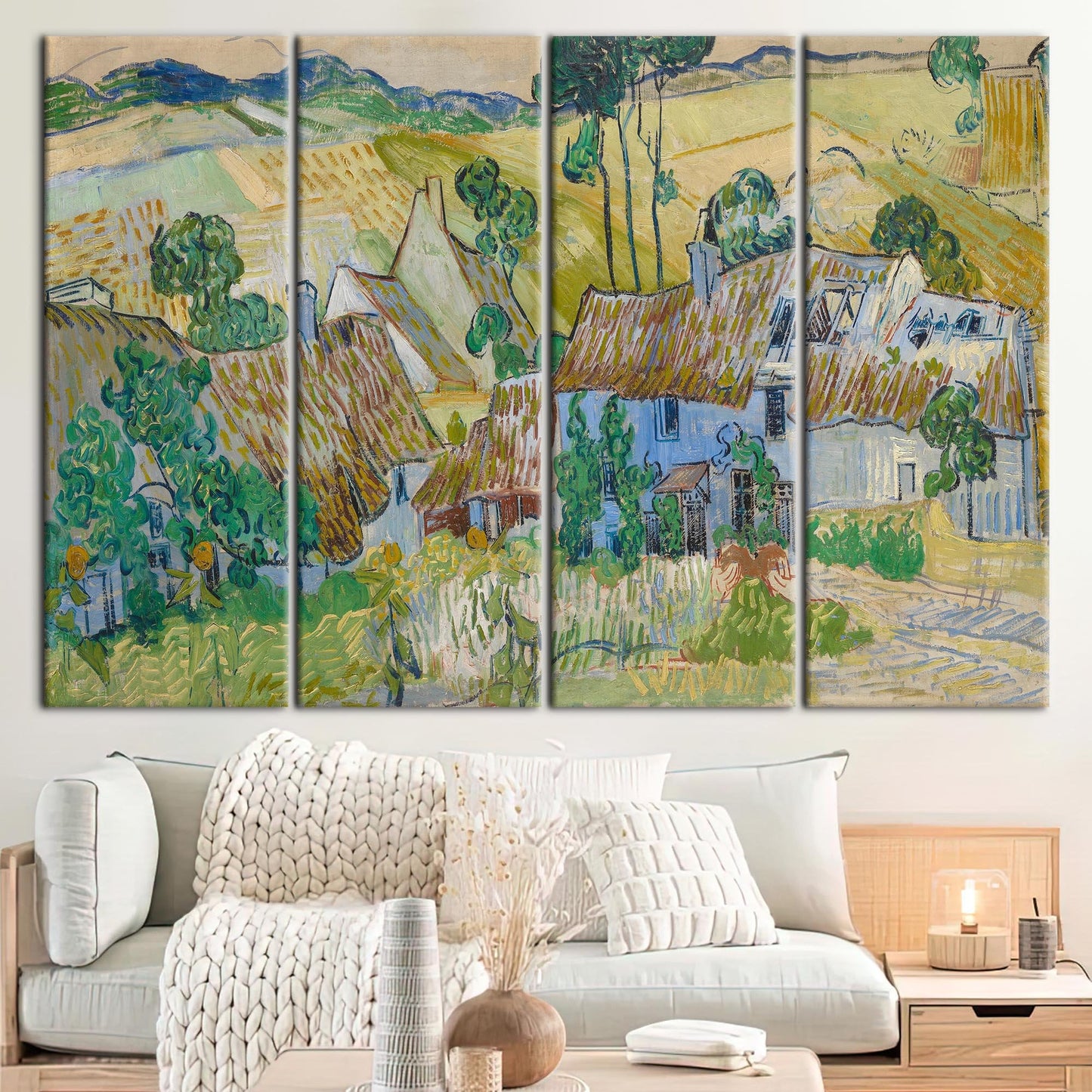 Van Gogh Farms Near Auvers Canvas Print