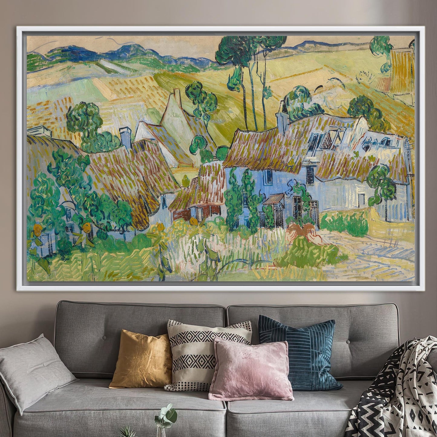 Van Gogh Farms Near Auvers Canvas Print