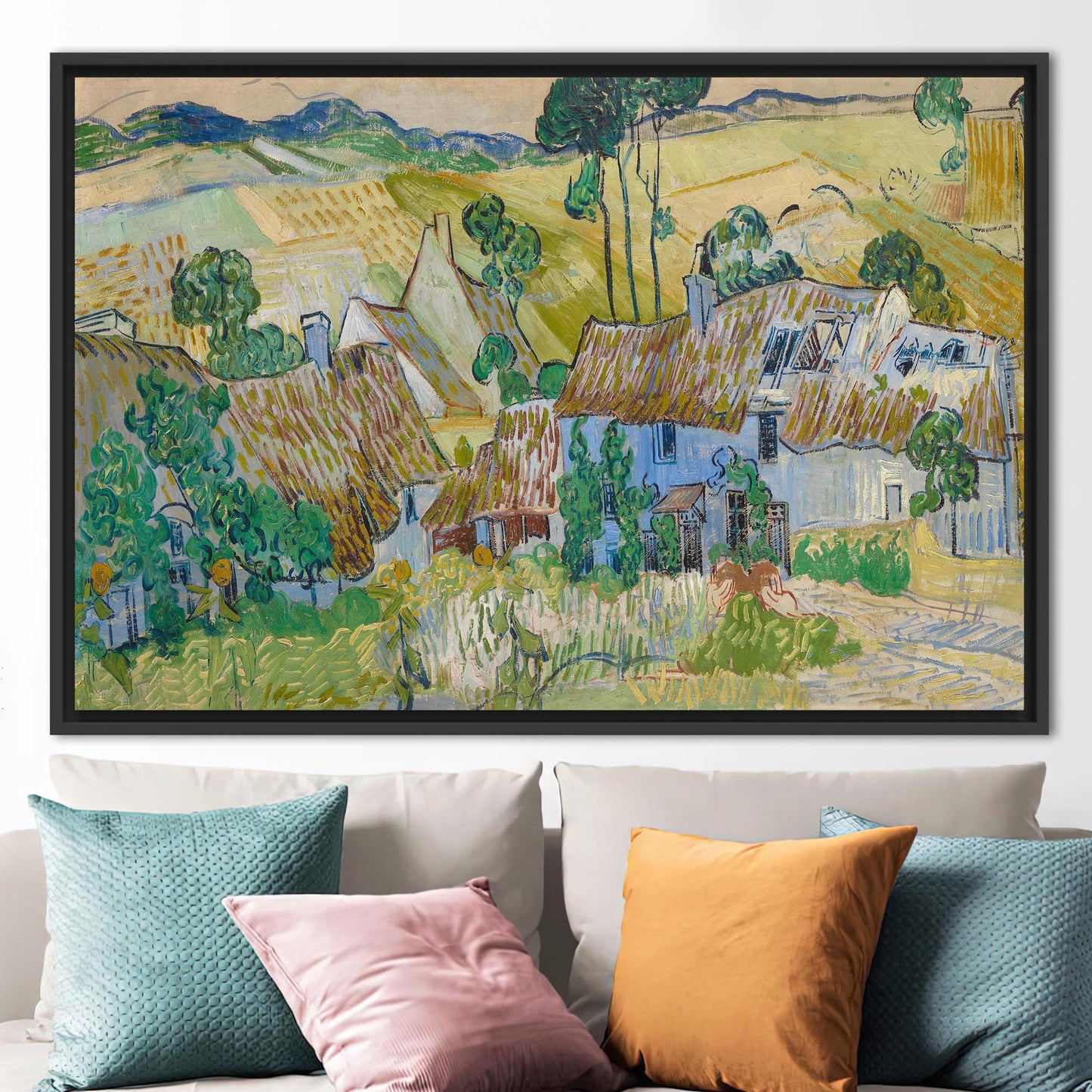 Van Gogh Farms Near Auvers Canvas Print