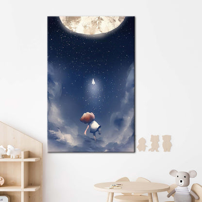Starry Skye Childhood Dreams Kids Canvas Print