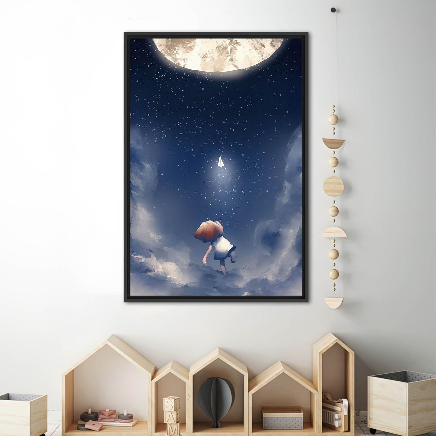 Starry Skye Childhood Dreams Kids Canvas Print