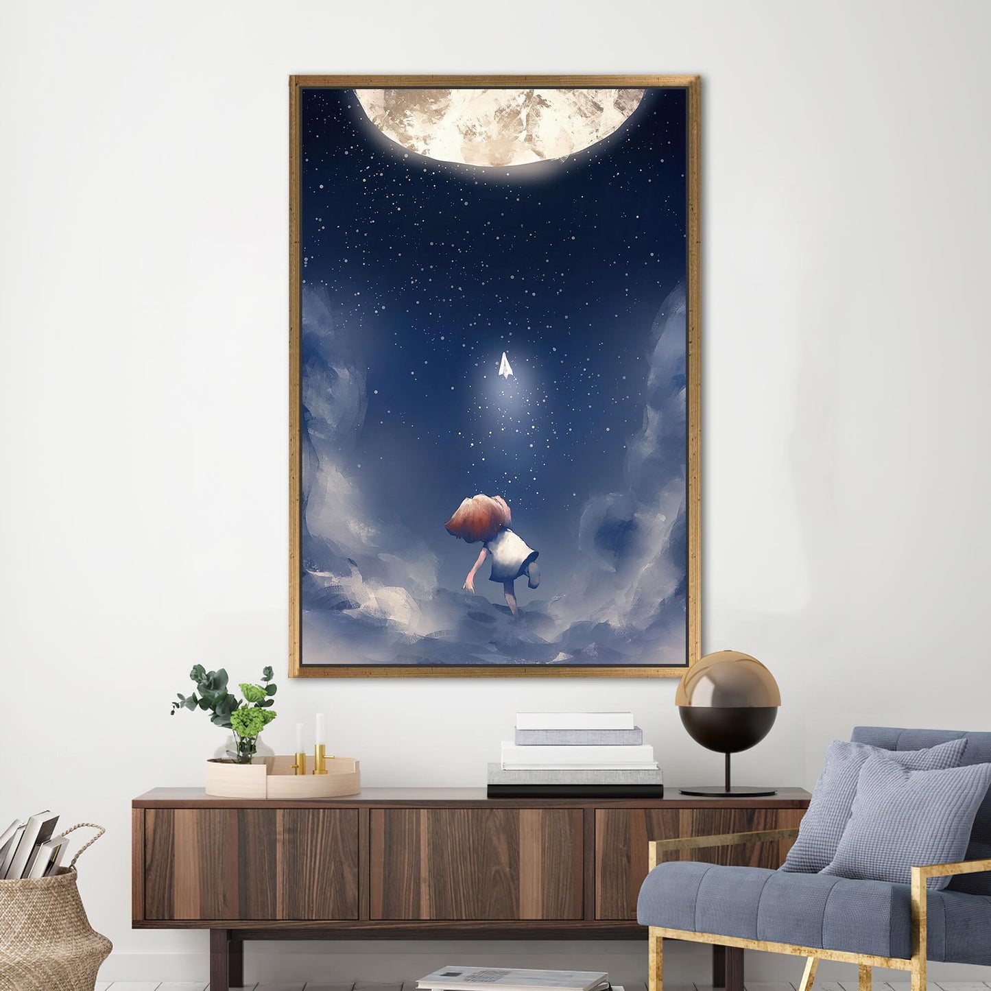 Starry Skye Childhood Dreams Kids Canvas Print