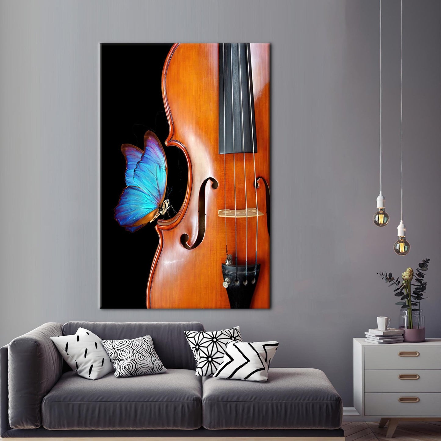 Violinist Music Musical Instruments Canvas Print