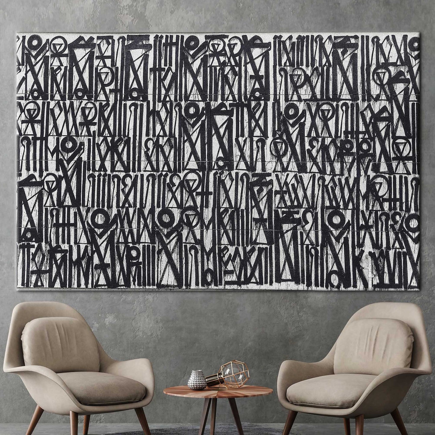 American Street Art Canvas Print - Retna Graffiti Wall Decor