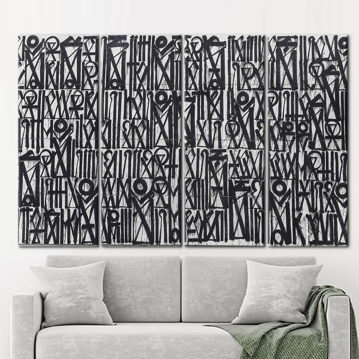 American Street Art Canvas Print - Retna Graffiti Wall Decor