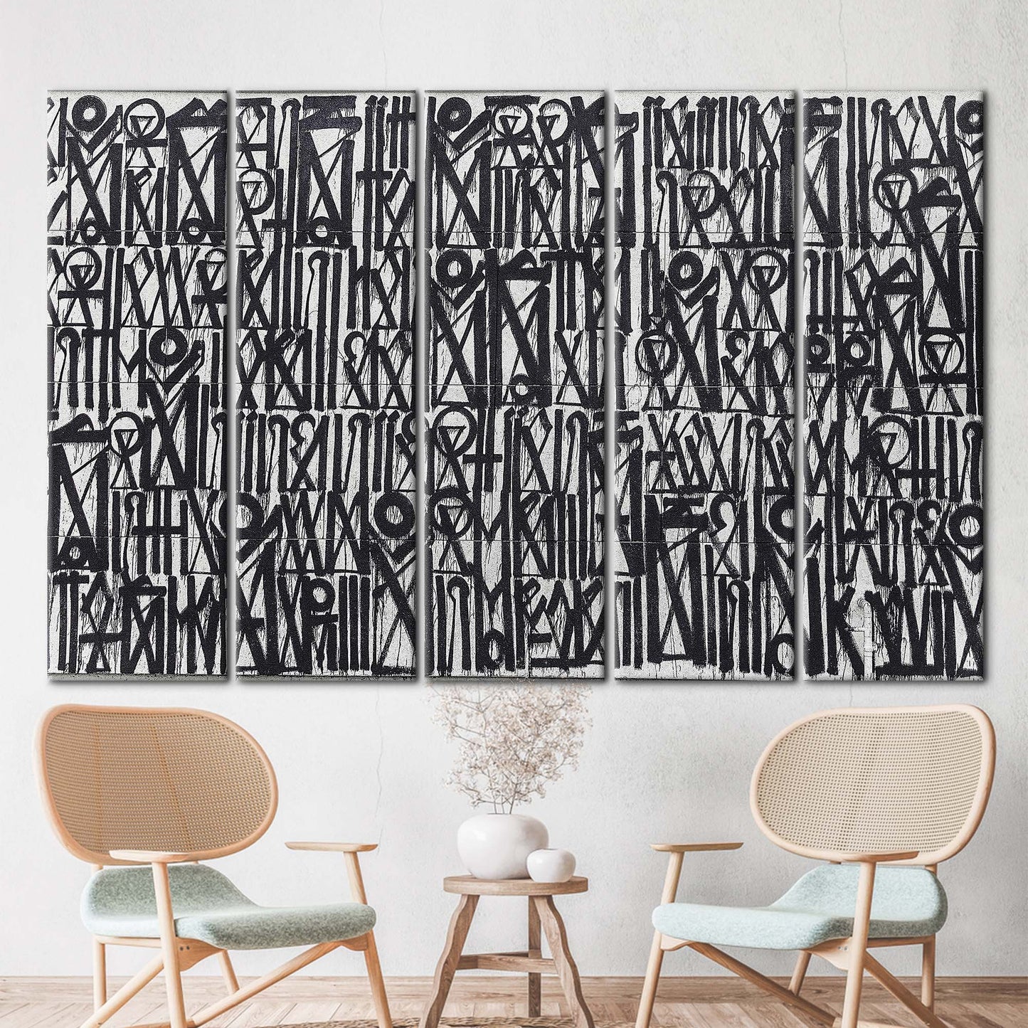 American Street Art Canvas Print - Retna Graffiti Wall Decor