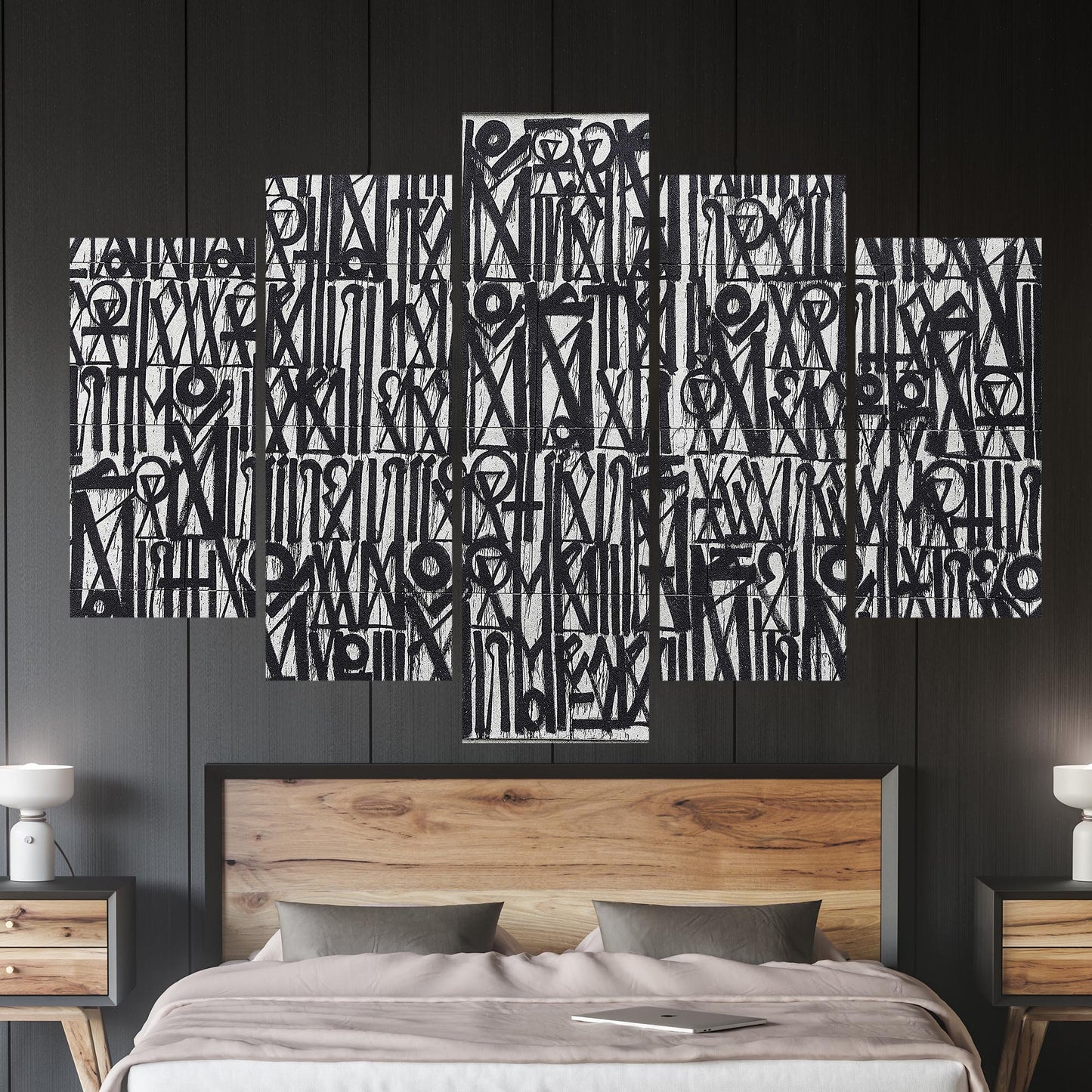 American Street Art Canvas Print - Retna Graffiti Wall Decor