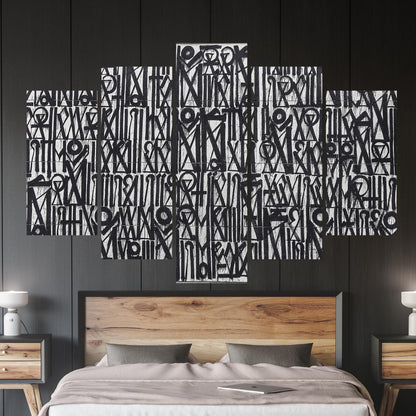 American Street Art Canvas Print - Retna Graffiti Wall Decor