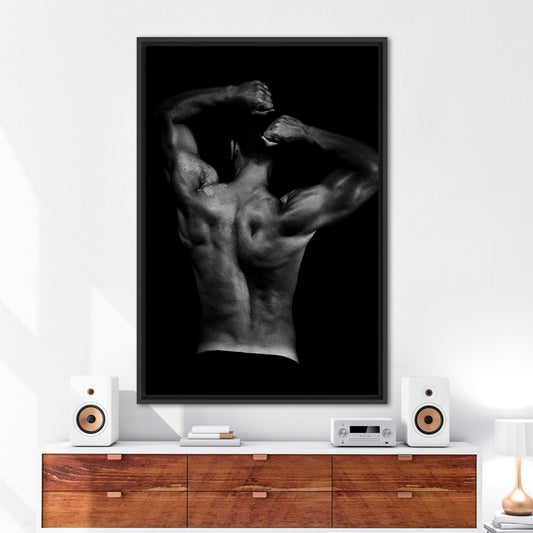 Erotic Canvas Art: Sensual Nude Man Wall Decor for Bedroom
