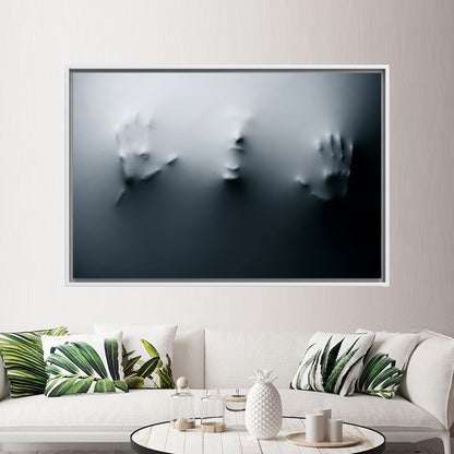 Gray Screaming Man Canvas Print