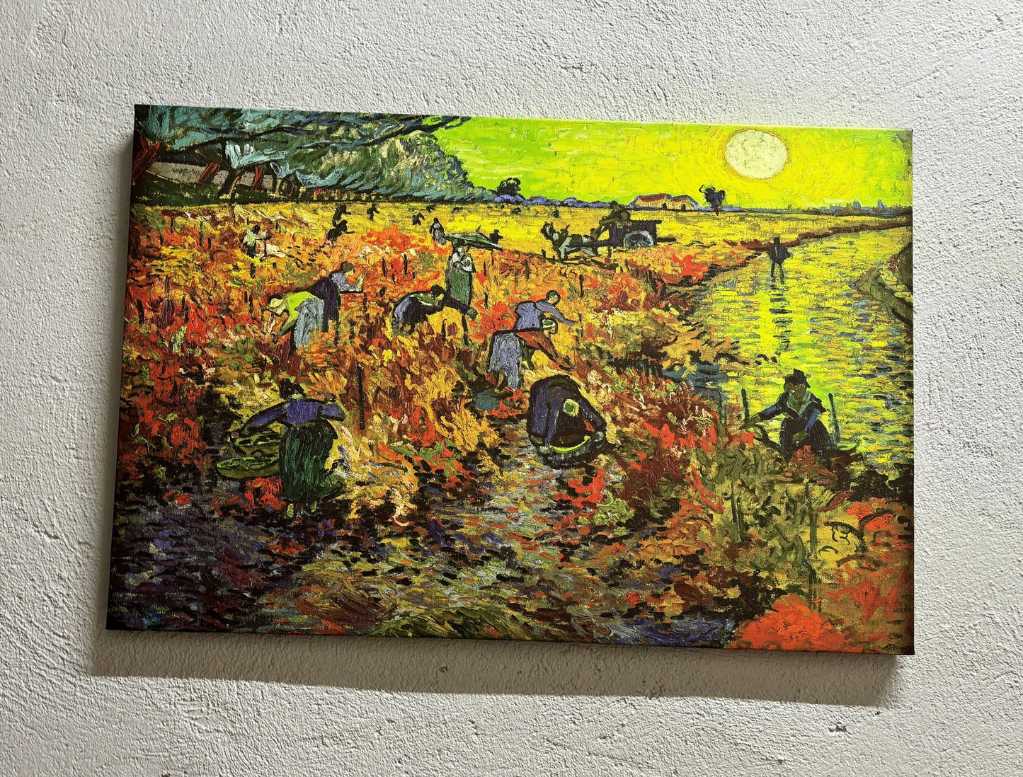 Van Gogh Red Vineyard Nature Canvas Print