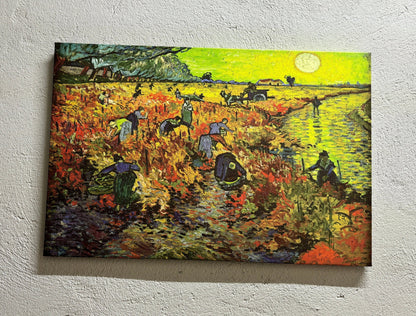 Van Gogh Red Vineyard Nature Canvas Print