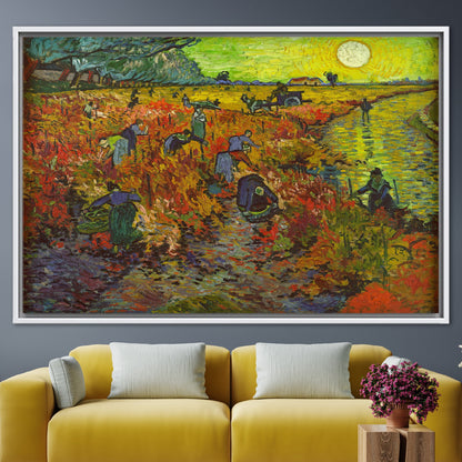 Van Gogh Red Vineyard Nature Canvas Print