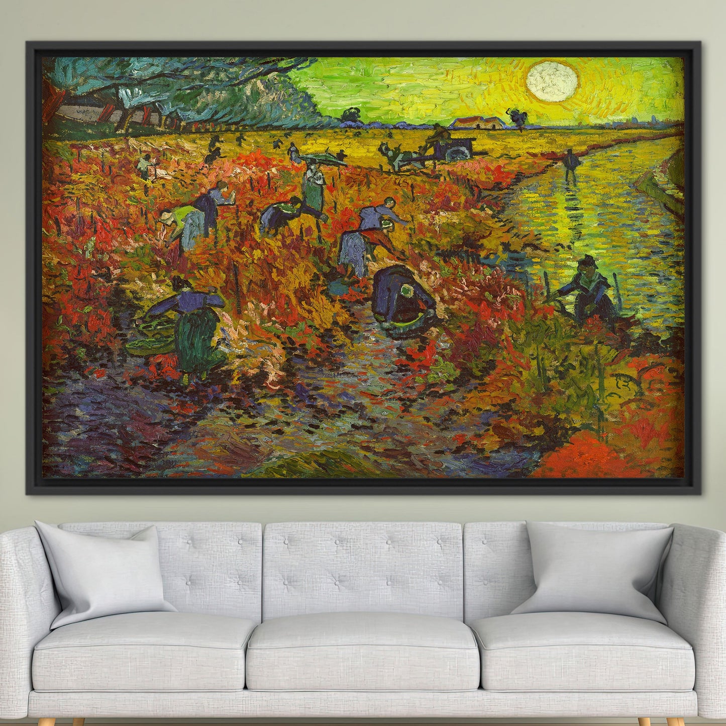 Van Gogh Red Vineyard Nature Canvas Print