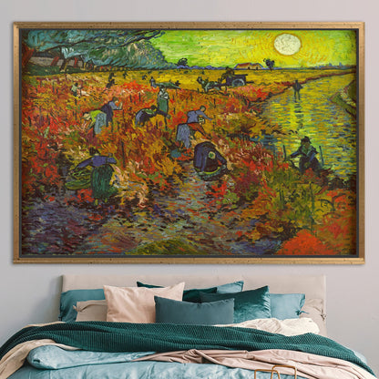 Van Gogh Red Vineyard Nature Canvas Print