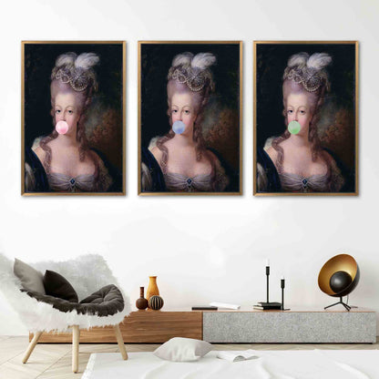 Marie Antoinette Bubble Gum French Canvas Print