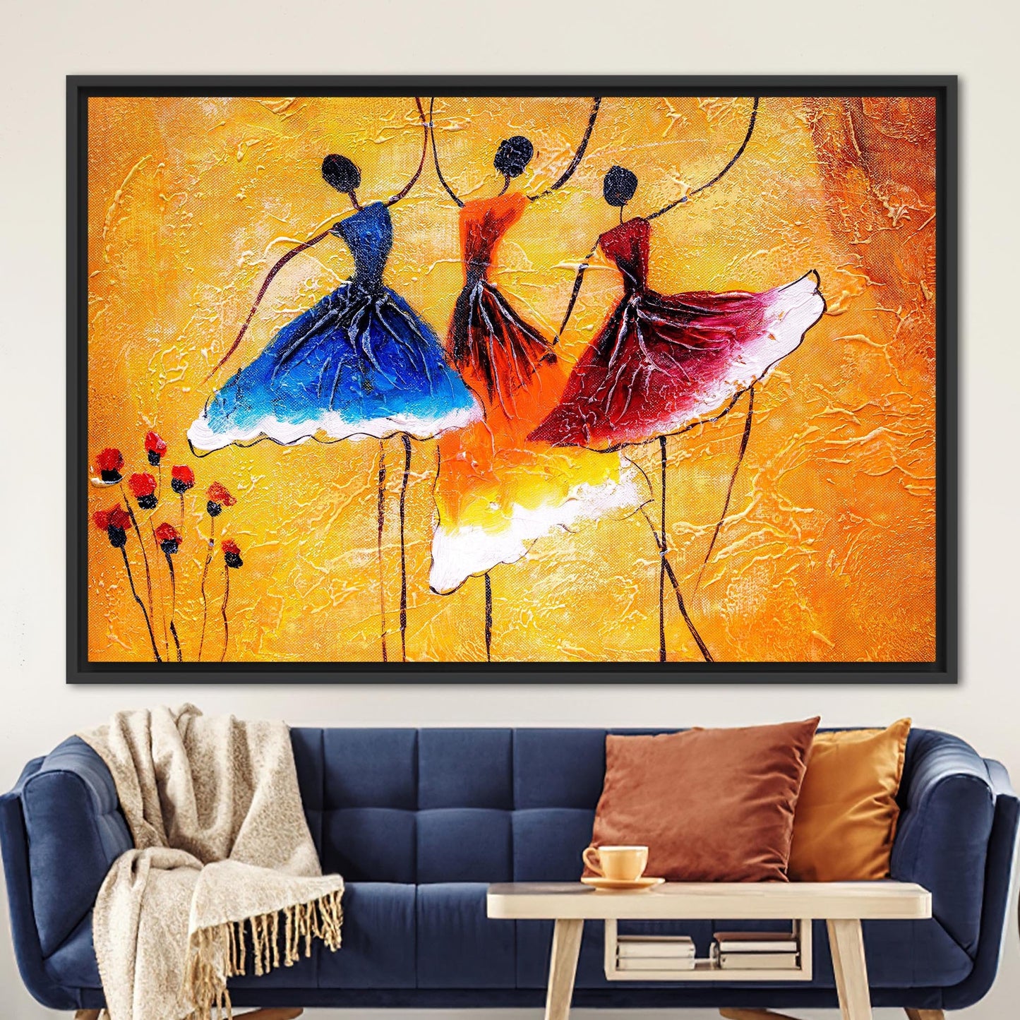 Colorful Ballerina Abstract Dancer Gallery Canvas Print