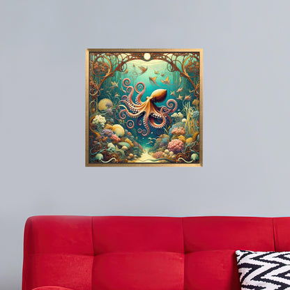 Underwater Octopus Canvas Print