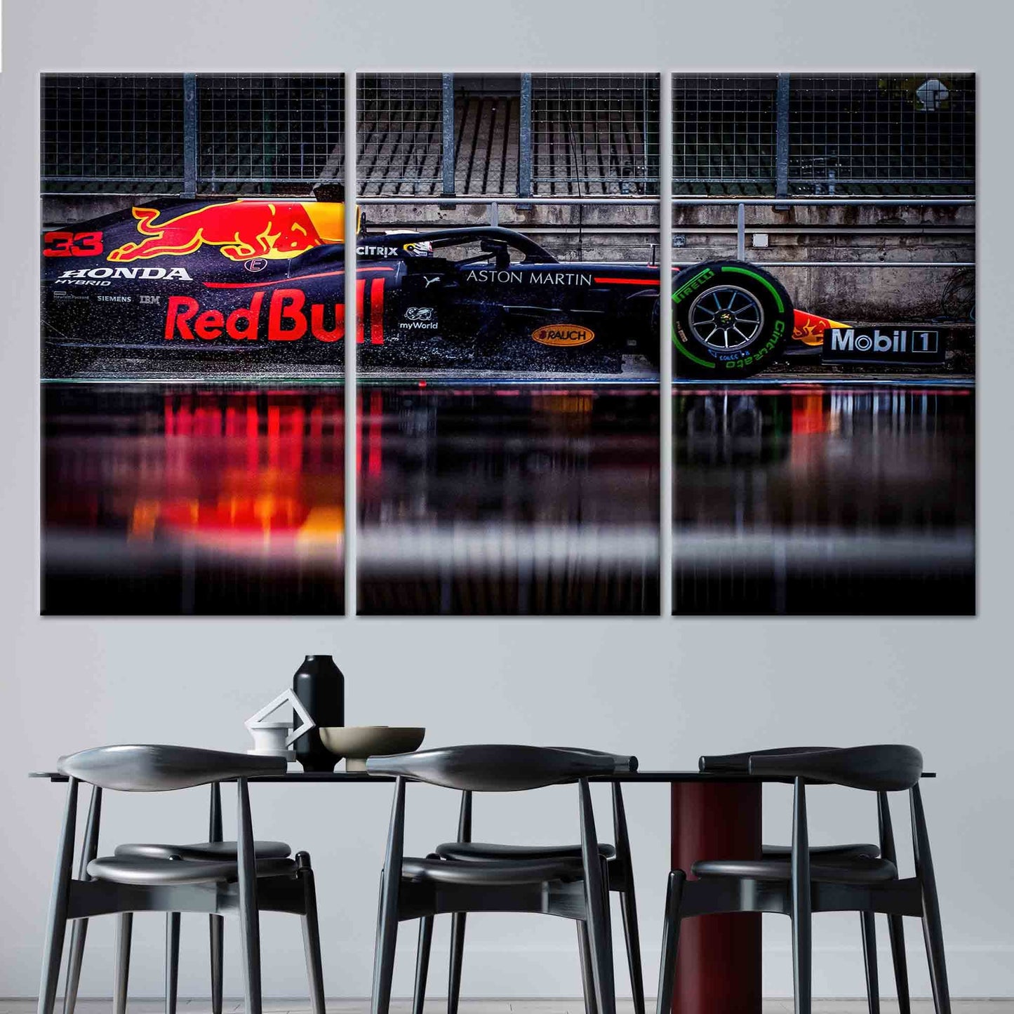 Formula 1 3D Canvas Print - Personalized Gift for F1 Fans, Garage Decor