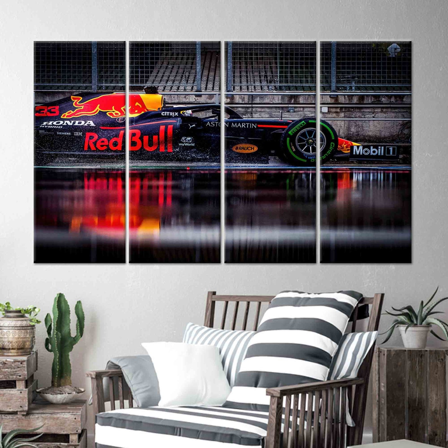 Formula 1 3D Canvas Print - Personalized Gift for F1 Fans, Garage Decor
