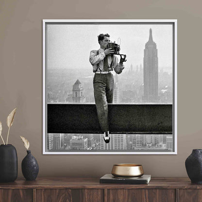 Charles C Ebbets Lunchtime Atop Canvas Print