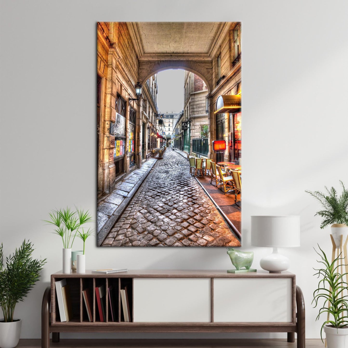 Paris Rue Saintandre Des Landscape Canvas Print