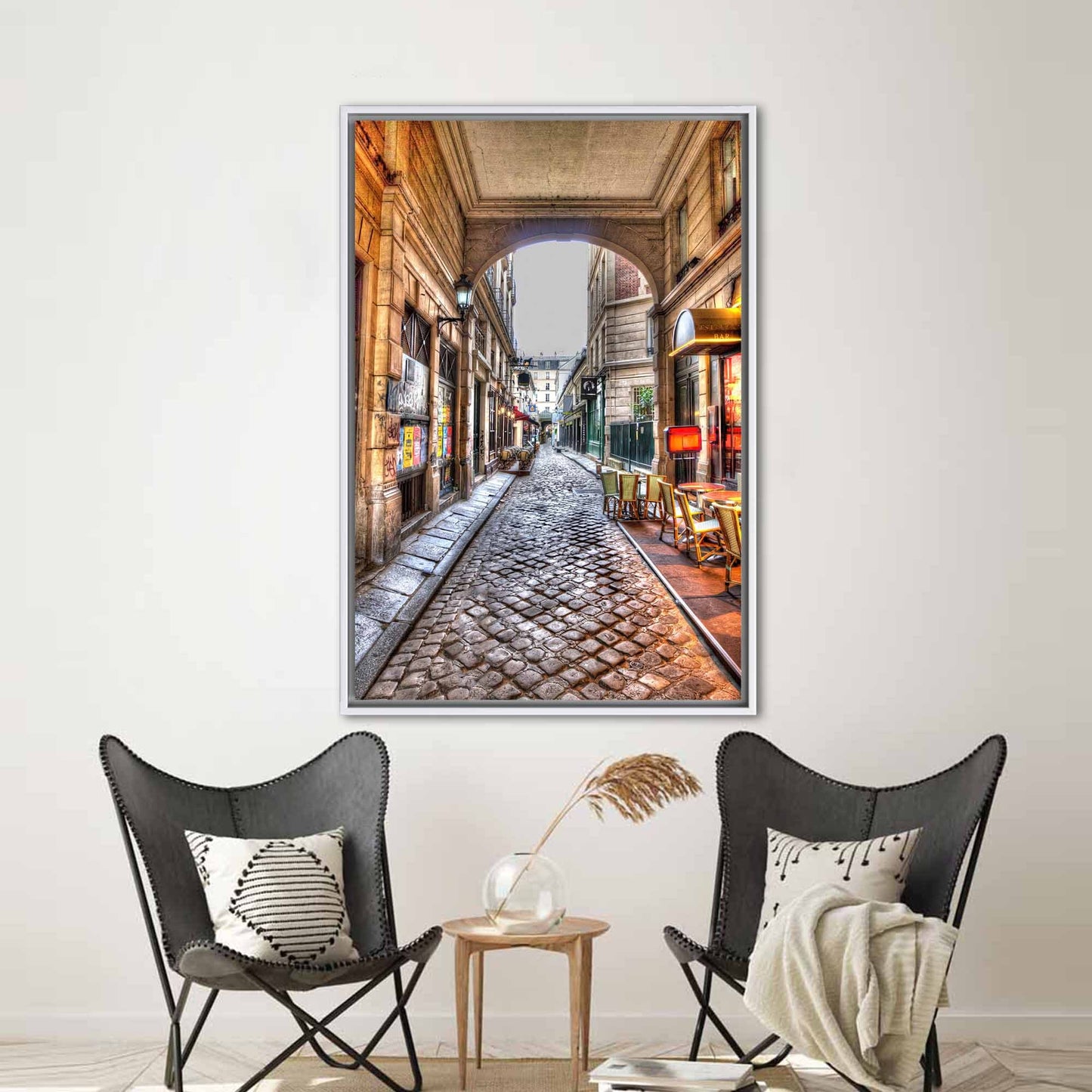 Paris Rue Saintandre Des Landscape Canvas Print