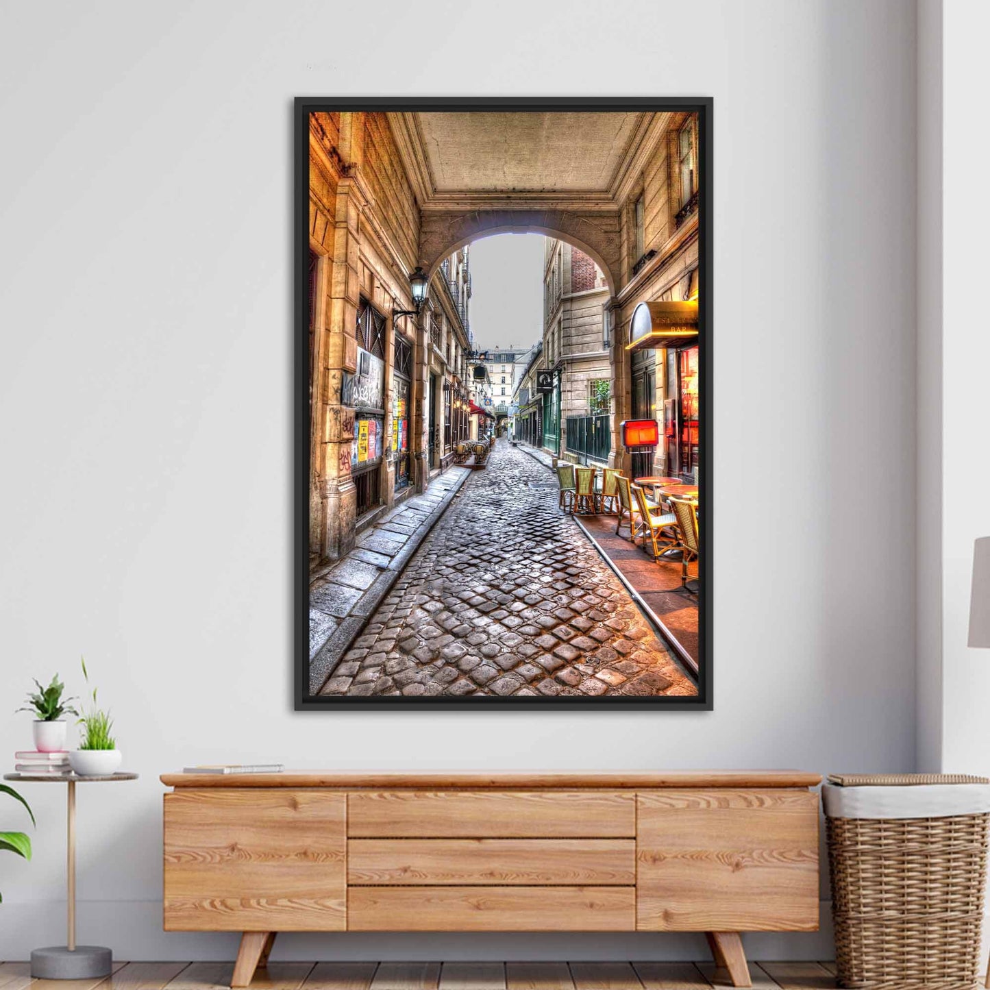 Paris Rue Saintandre Des Landscape Canvas Print