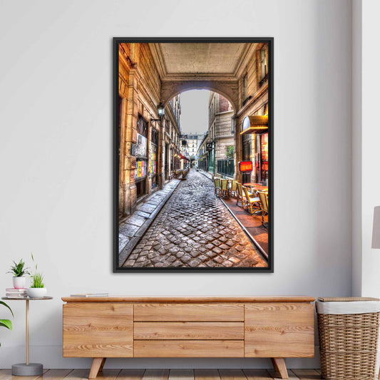 Paris Rue Saintandre Des Landscape Canvas Print - Scenic Wall Decor