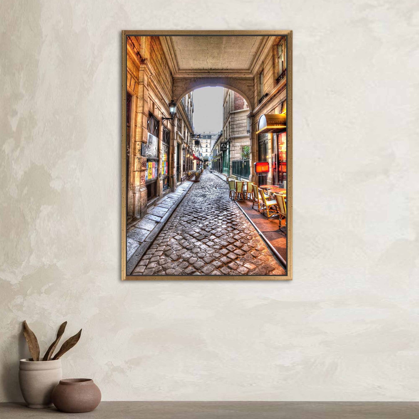 Paris Rue Saintandre Des Landscape Canvas Print