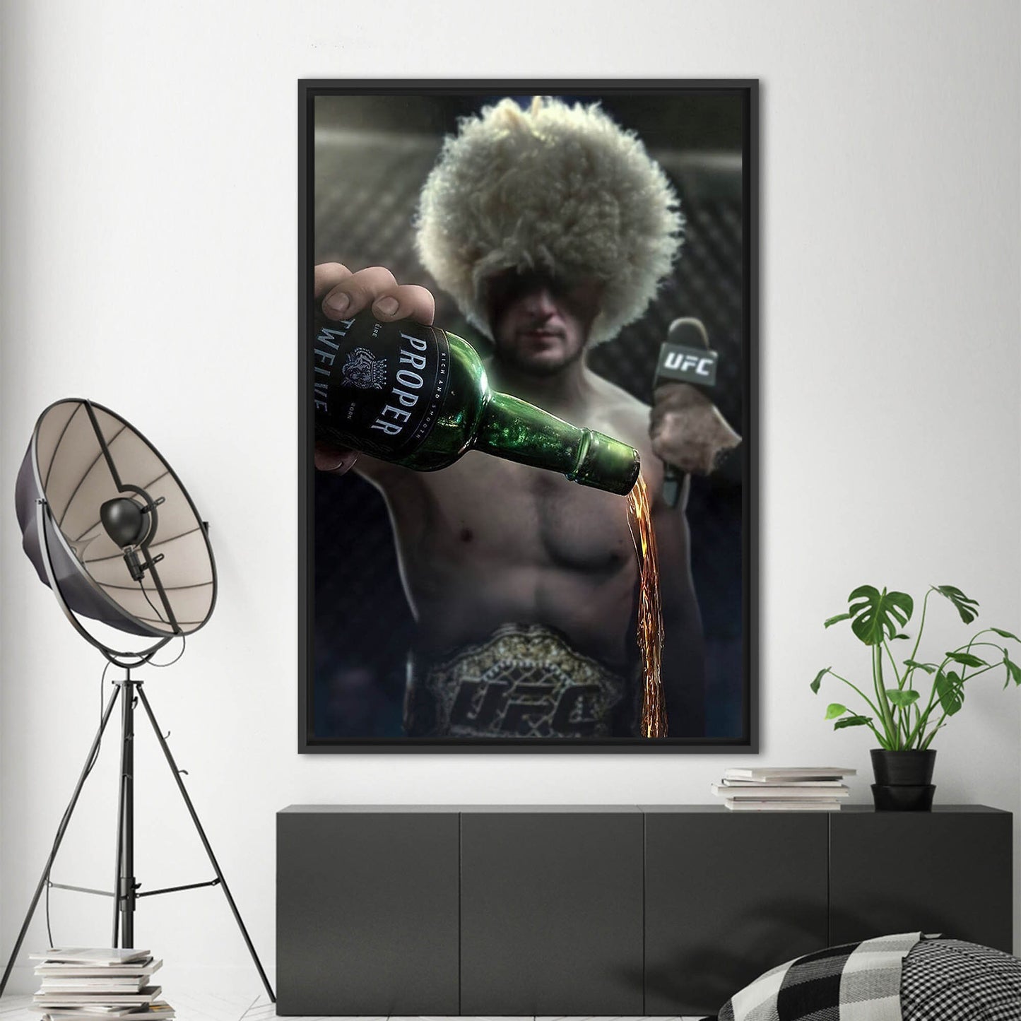 Khabib Nurmagomedov Fighter Motivation Workout Canvas Print