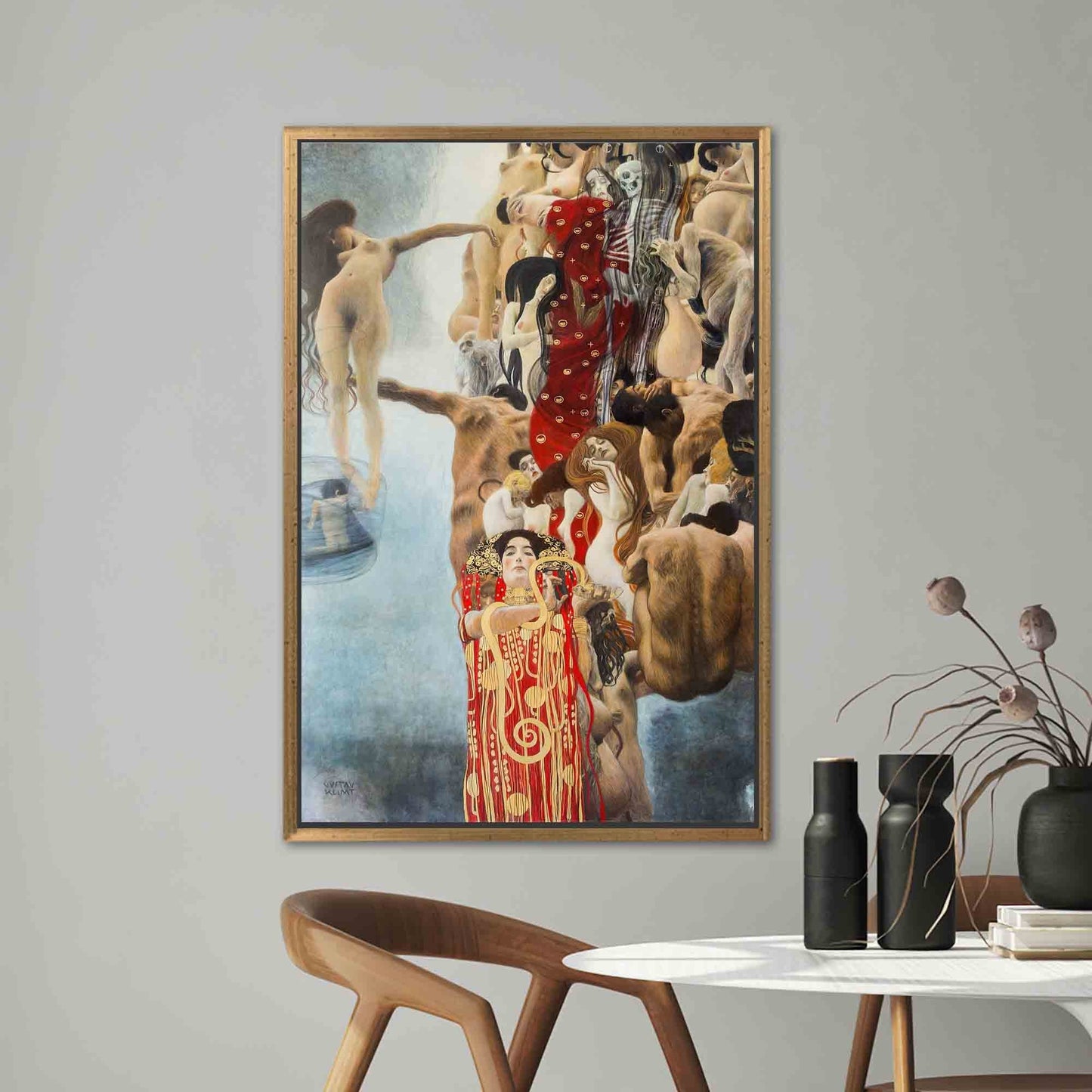 Gustav Klimt Hygieia Bridesmaid Canvas Print