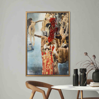 Gustav Klimt Hygieia Bridesmaid Canvas Print
