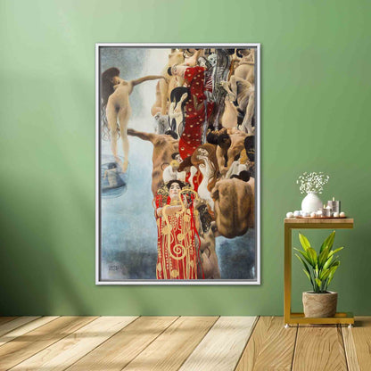 Gustav Klimt Hygieia Bridesmaid Canvas Print