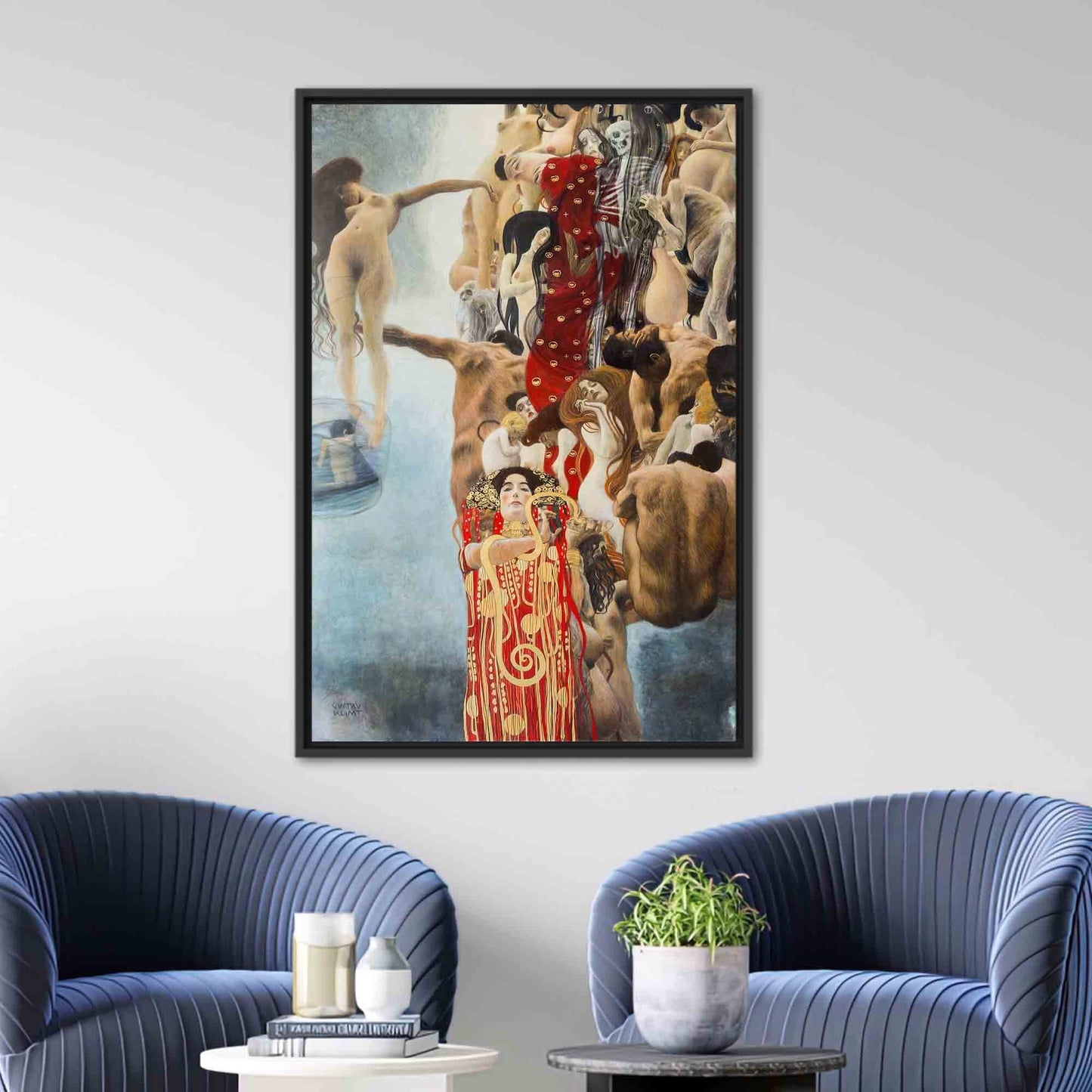 Gustav Klimt Hygieia Bridesmaid Canvas Print