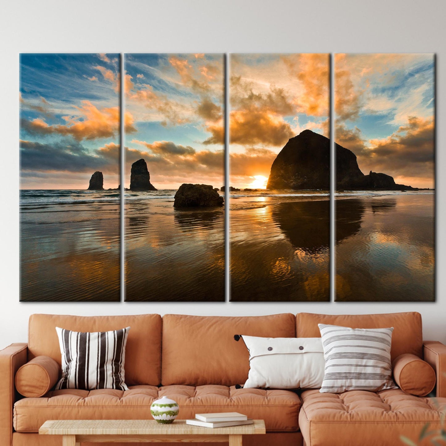 Haystack Rock Cannon Beach Oregon Canvas Print