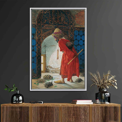 Turkish Osman Hamdi's Tortoise Trainer Canvas Print