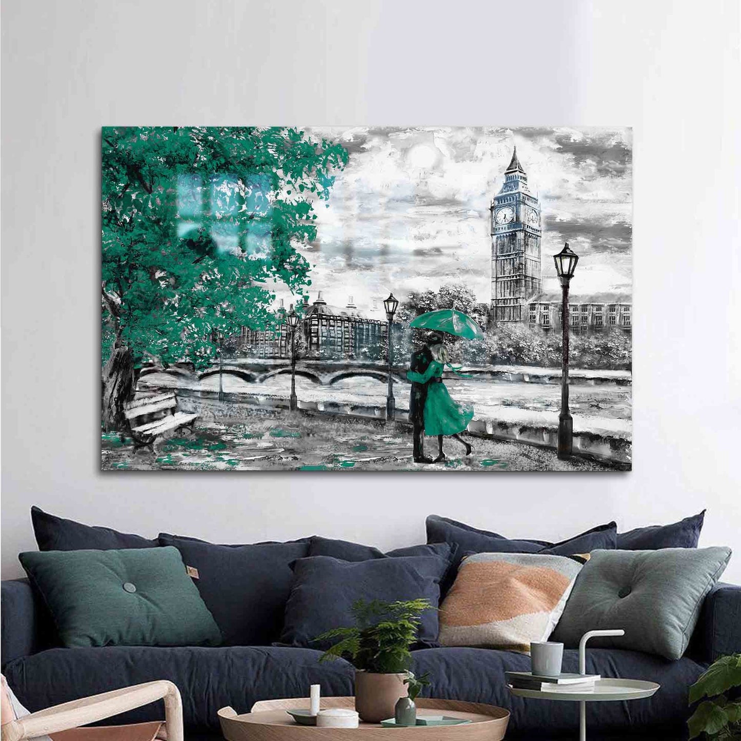 London Landscape Glass Wall Art