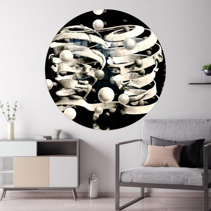 Escher Clear Glass Wall Art