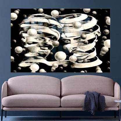 Escher Clear Glass Wall Art