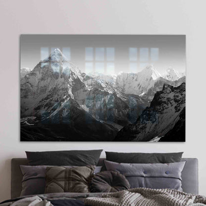 Everest Base Camp Himalaya Glass Wall Art