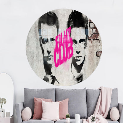Minimalist Graffiti Glass Wall Art