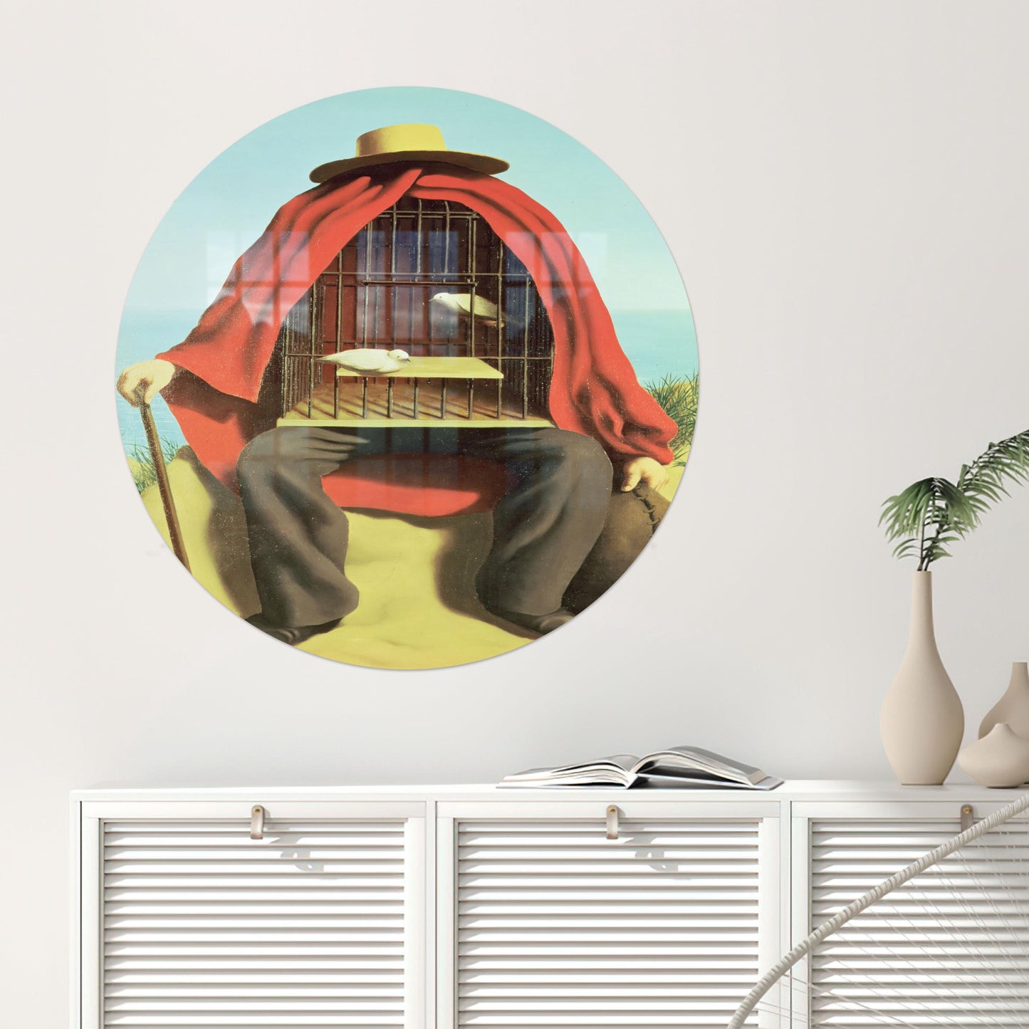 Abstract Therapist Ren Glass Wall Art