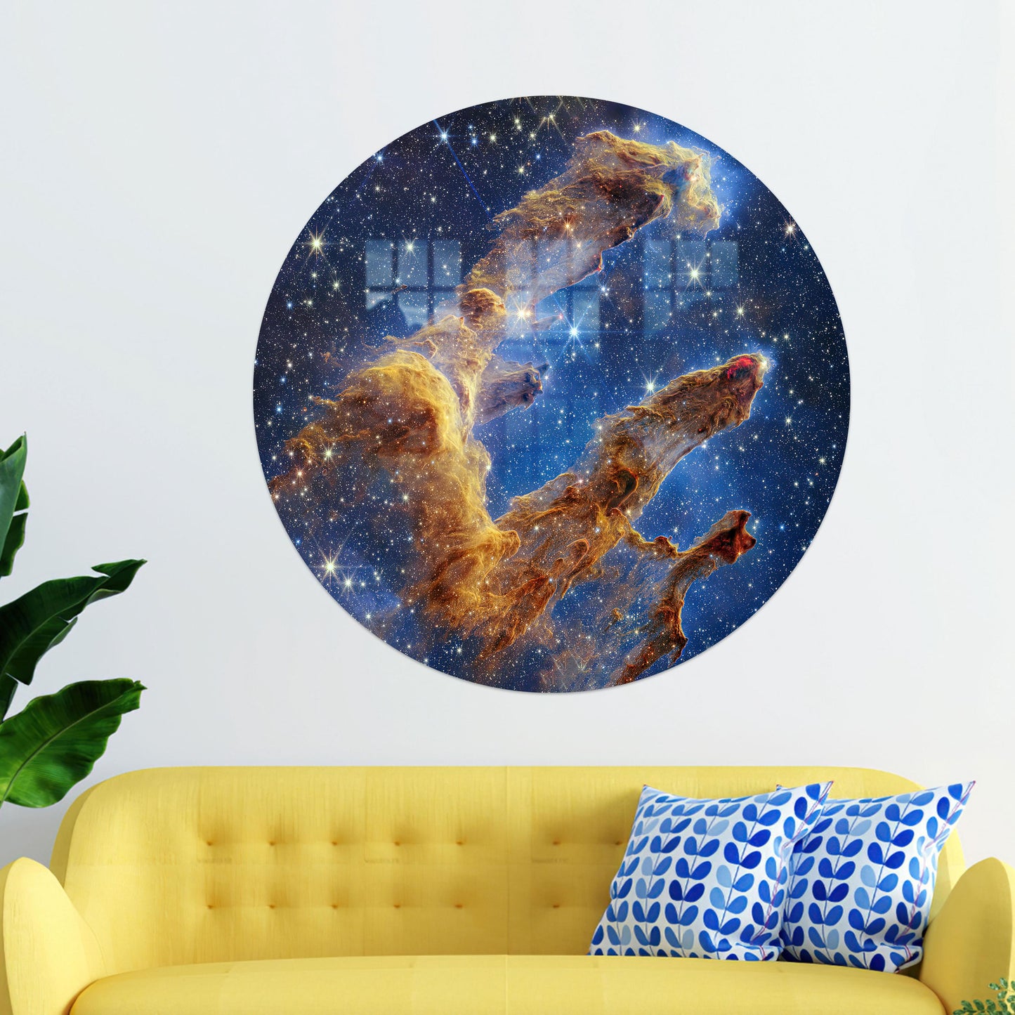NASA James Webb Night Glass Wall Art