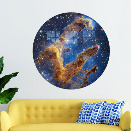 NASA James Webb Night Glass Wall Art