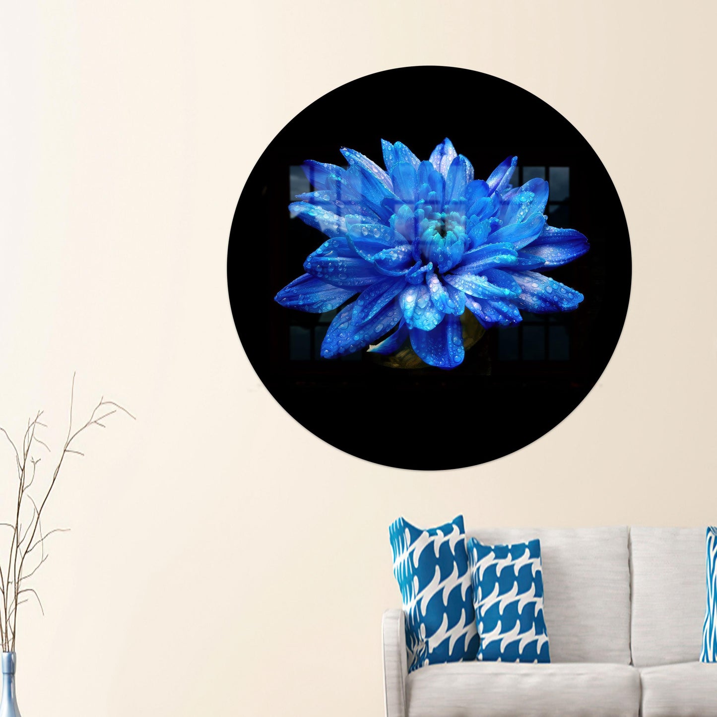 Black Glass Wall Art